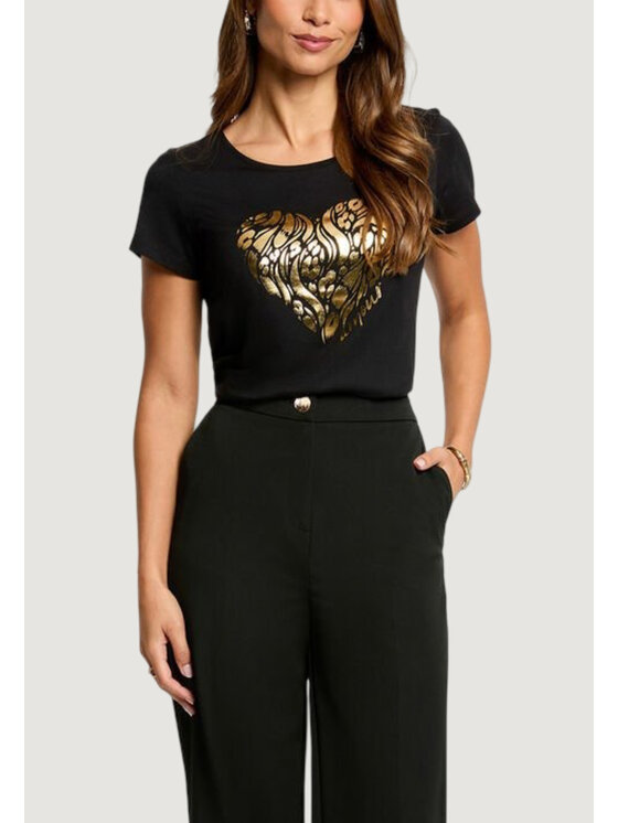 Morgan De Toi Morgan De Toi T-shirt 261-DINOU Nero Casual Fit
