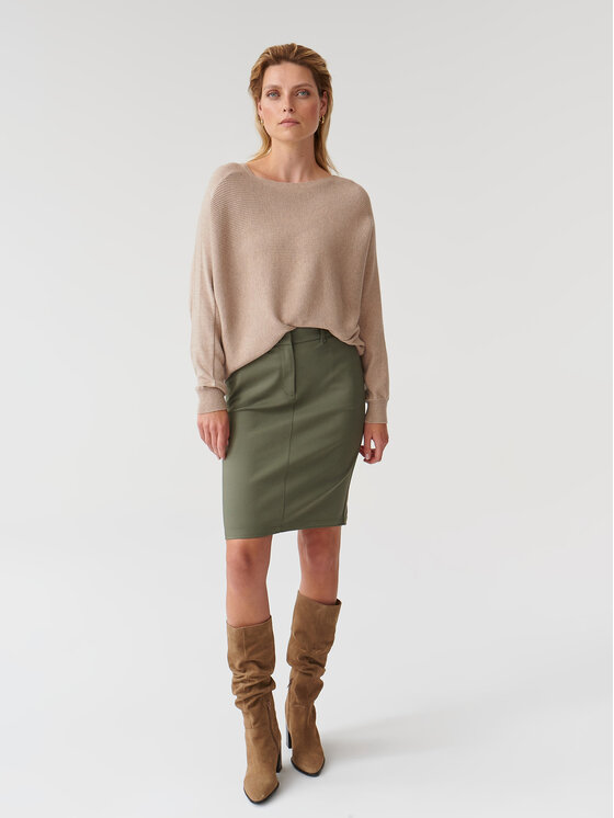 TATUUM Tatuum Pouzdrová sukně Fili T2318.174 Khaki Slim Fit