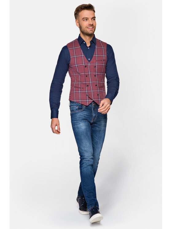 Lancerto Lancerto Kamizelka Haifa Czerwony Regular Fit