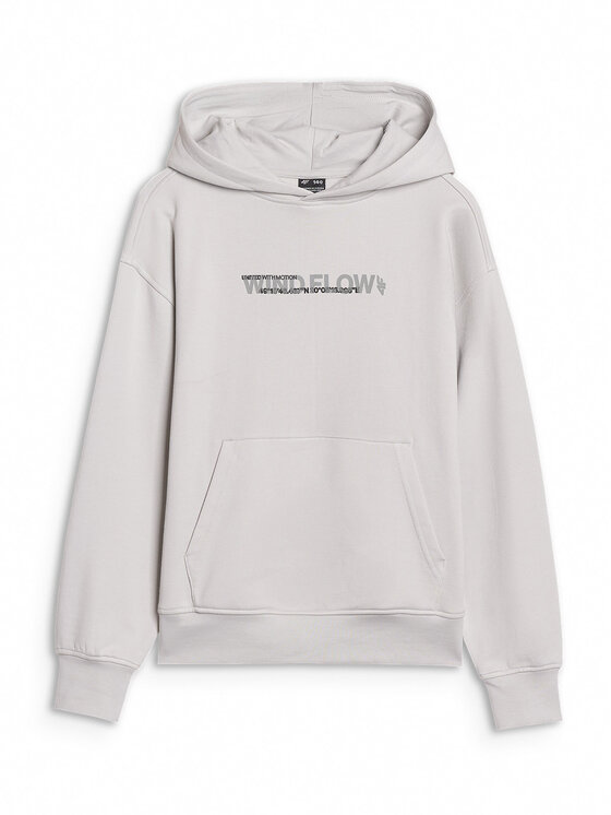 4F 4F Bluza OFF TRACK Szary jasny Oversize