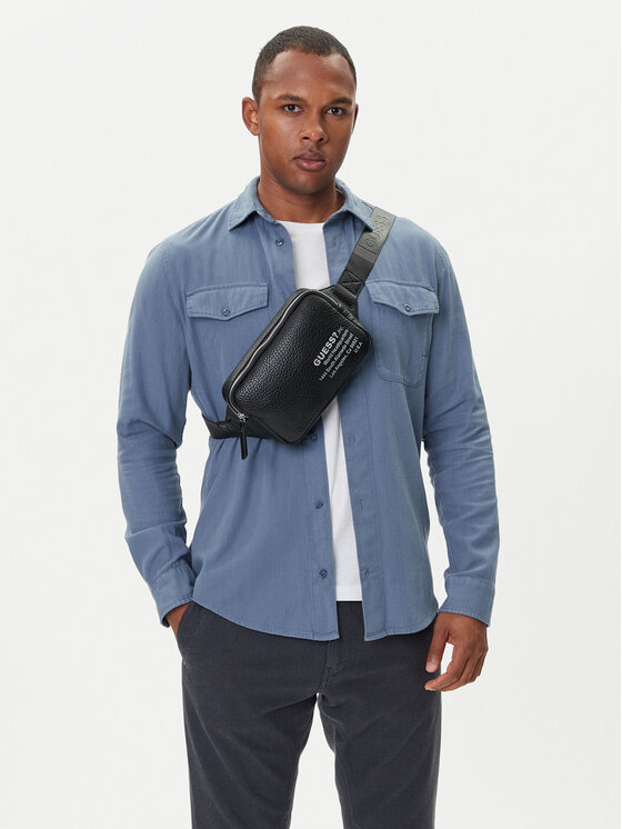Guess Guess torba za okoli pasu HMNYLP P5424 Črna