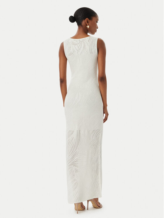 Guess Guess Rochie tricotată W6GK81 Z0680 Crem Slim Fit