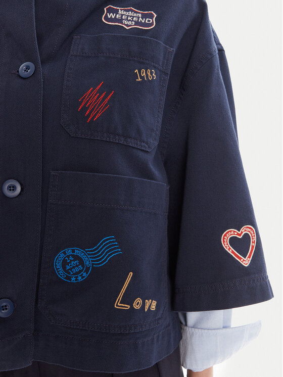 Weekend Max Mara Weekend Max Mara Giacca da abito Assuan 2525046021 Blu scuro Regular Fit