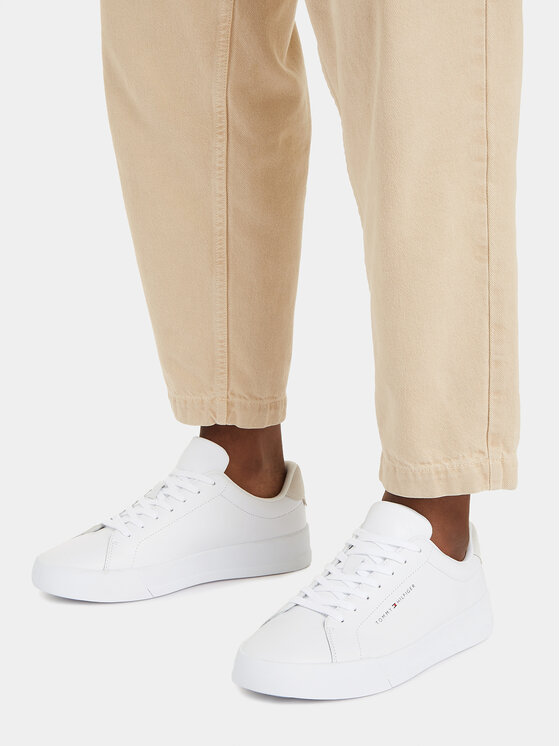 Tommy Hilfiger Tommy Hilfiger Sneakers Th Court Leather FM0FM04971 Bianco