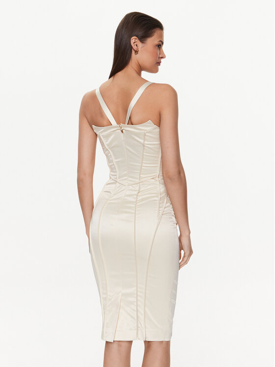 Abito da cocktail S_E00748 Écru Slim Fit