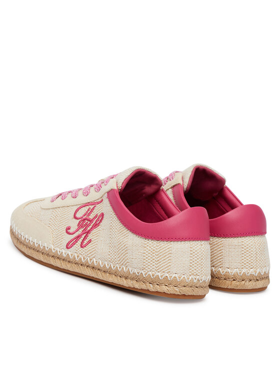Tommy Hilfiger Tommy Hilfiger Espadrilės Woven Logo Embroidery FW0FW09108 Smėlio