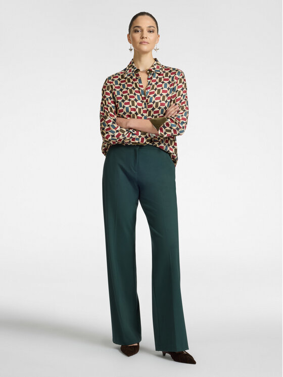 Elena Mirò Elena Mirò Camicia 5164P100229N001 Bordeaux Regular Fit