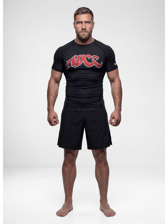 PITBULL PITBULL Koszulka techniczna ADCC Czarny Regular Fit