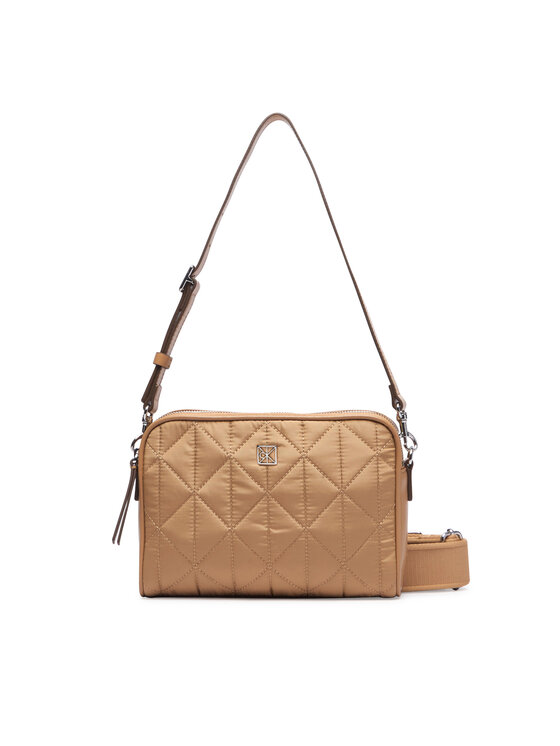 Calvin Klein Calvin Klein Borsetta Emblem Aop Jacquard Bucket LV04F3648G Beige