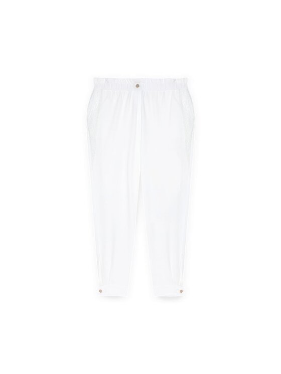 Fiorella Rubino Fiorella Rubino Pantaloni di tessuto P821L002118N011 Bianco Regular Fit