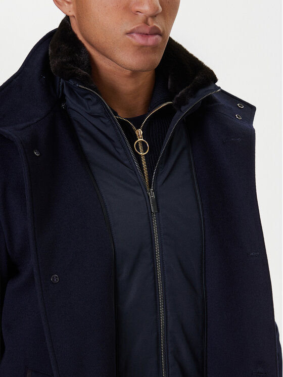 Paul&Shark Paul&Shark Wollmantel 15312418 Dunkelblau Regular Fit