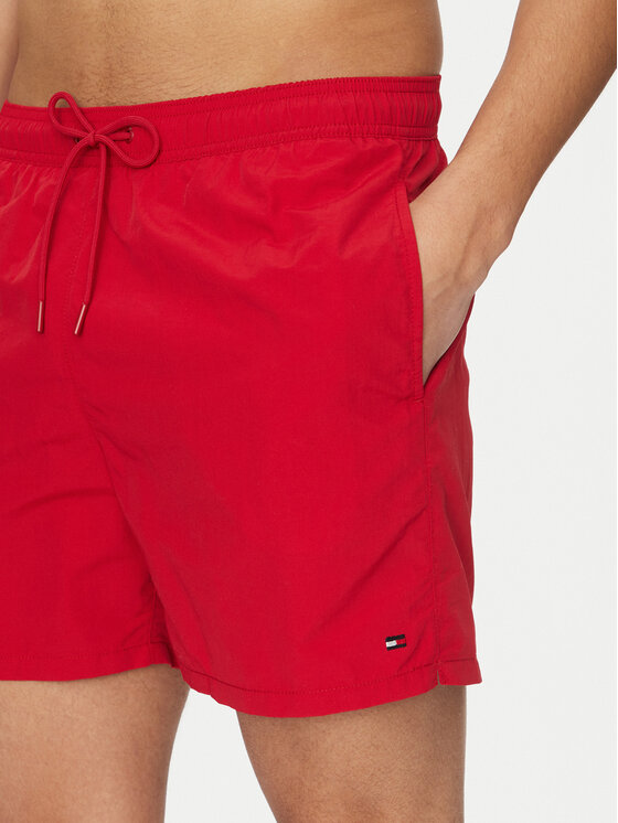 Tommy Hilfiger Tommy Hilfiger Szorty kąpielowe UM0UM03477 Czerwony Regular Fit