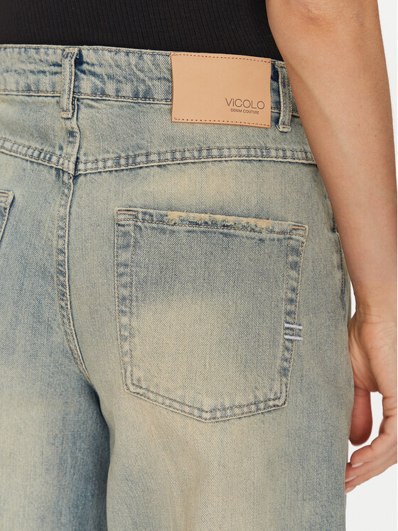 ViCOLO ViCOLO Džínsy DD5122 Modrá Wide Leg