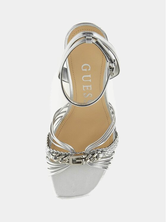 Sandali argento guess new arrivals
