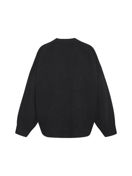 Style Republic Style Republic Kardigan Mieszanka wełny i kaszmiru Czarny Oversize