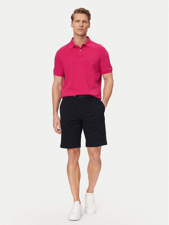 Tommy Hilfiger Tommy Hilfiger Compleu pantaloni scurți și curea Denton MW0MW42349 Bleumarin Slim Fit