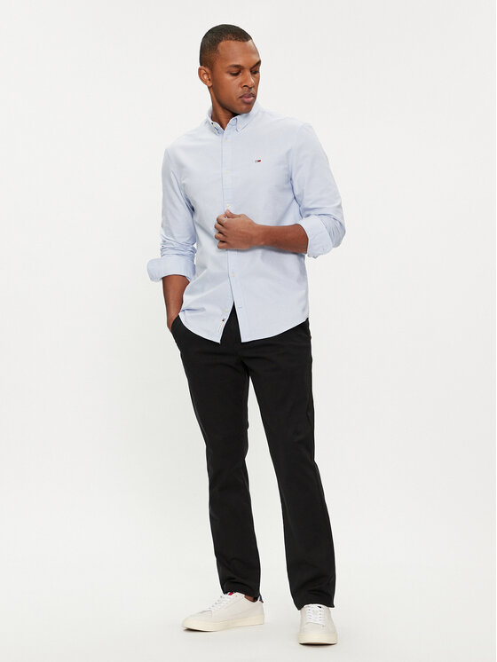 Tommy Jeans Tommy Jeans Camicia Entry DM0DM19134 Celeste Regular Fit