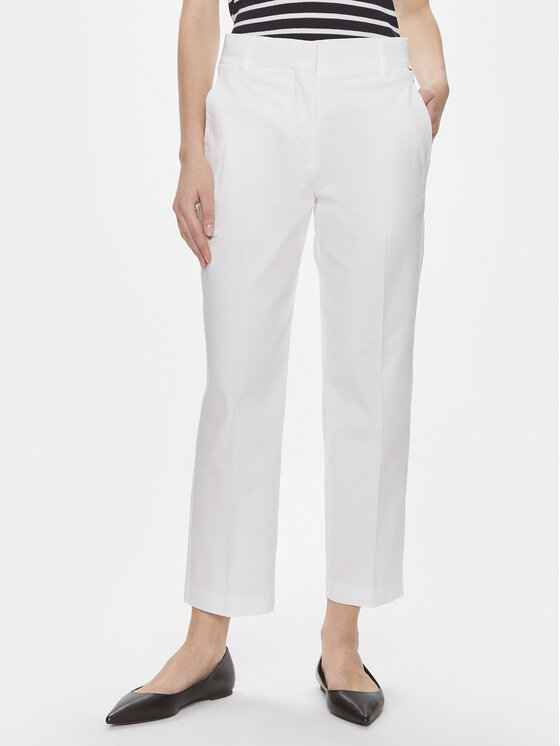 Tommy Hilfiger Tommy Hilfiger Chino kalhoty WW0WW40504 Bílá Straight Fit