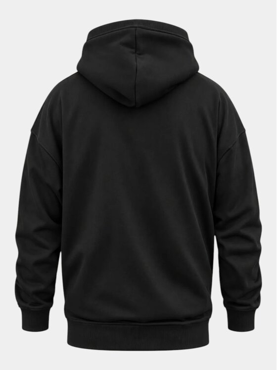 MADE BY SOCIETY MADE BY SOCIETY Kurtka anorak Slim Fit Shadow Fold - H18002 Czarny Basic Fit
