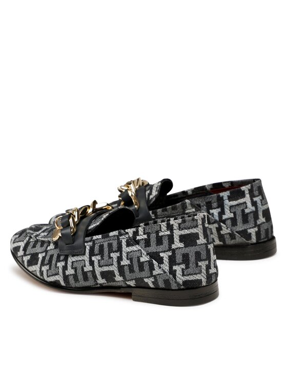 Tommy Hilfiger Tommy Hilfiger Lordsy Chain Loafer Denim FW0FW06930 Granatowy