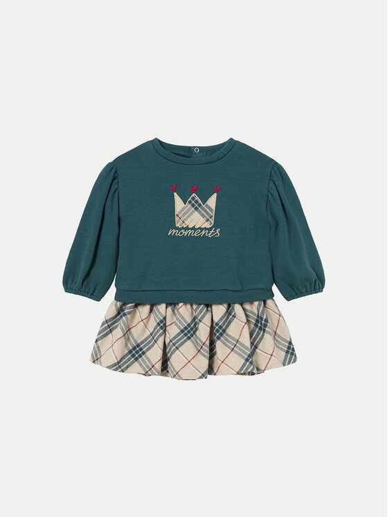 Mayoral Set mikina a sukňa 2929 Zelená Regular Fit