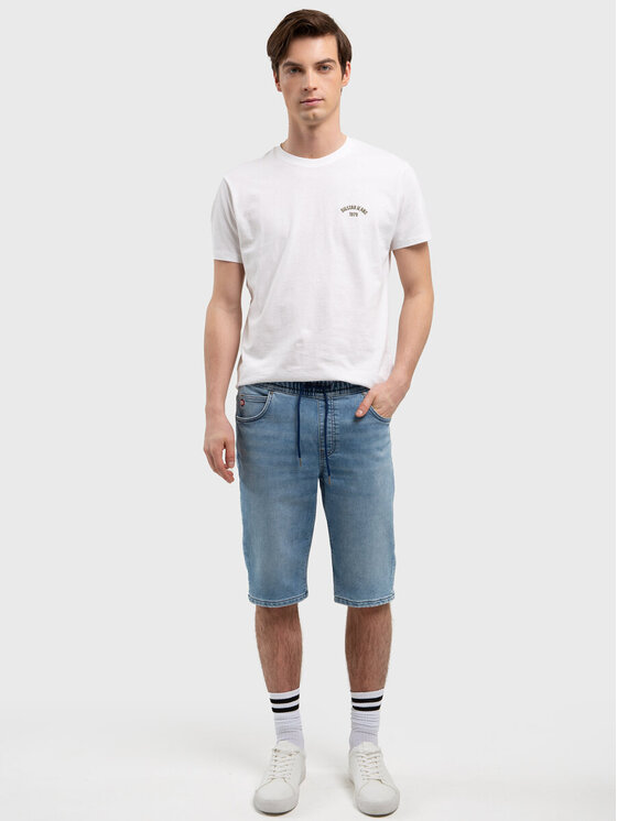 BIG STAR BIG STAR Szorty jeansowe PARKER_215_110 Niebieski Bermuda Fit