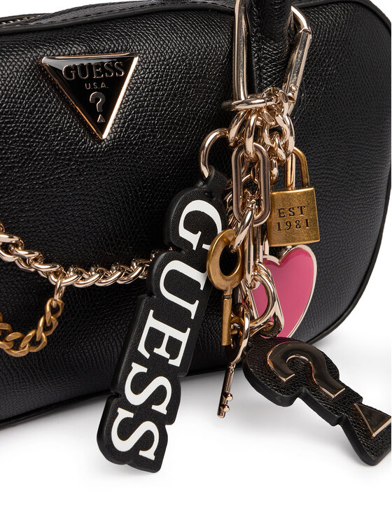 Guess Guess Дамска чанта Davina HWBG98 99050 Черен