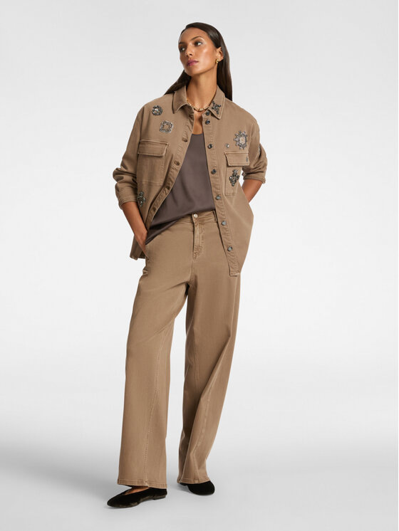 Elena Mirò Elena Mirò Giacca outdoor R148Z000022N022 Marrone Regular Fit