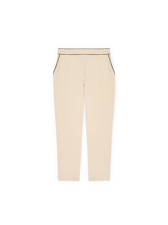 Motivi Motivi Pantaloni di tessuto P00BQ004559N011 Bianco Regular Fit