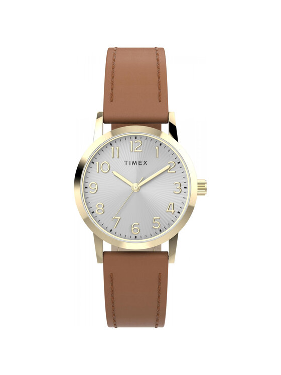 Timex Timex Zegarek TW2Y72700 Brązowy