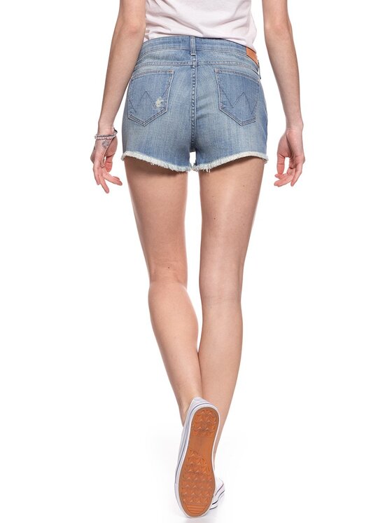 Wrangler Wrangler Szorty jeansowe BOYFRIEND Niebieski Loose Fit