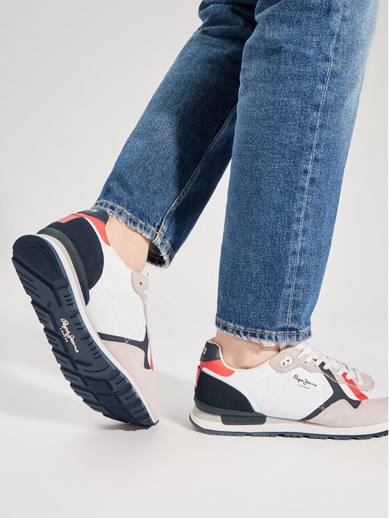 Pepe Jeans Pepe Jeans Sneakersy Brit Road M PMS40007 Bílá