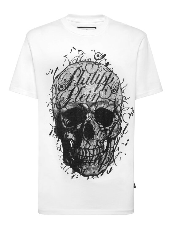 PHILIPP PLEIN PHILIPP PLEIN T-Shirt 23515 Biały Regular Fit