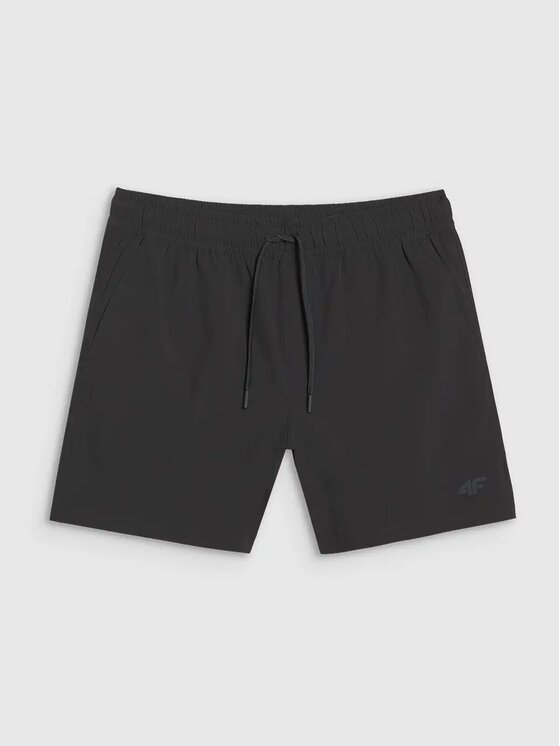 4F 4F Plážové šortky 4FWSS25UBDSM134-20S Čierna Regular Fit
