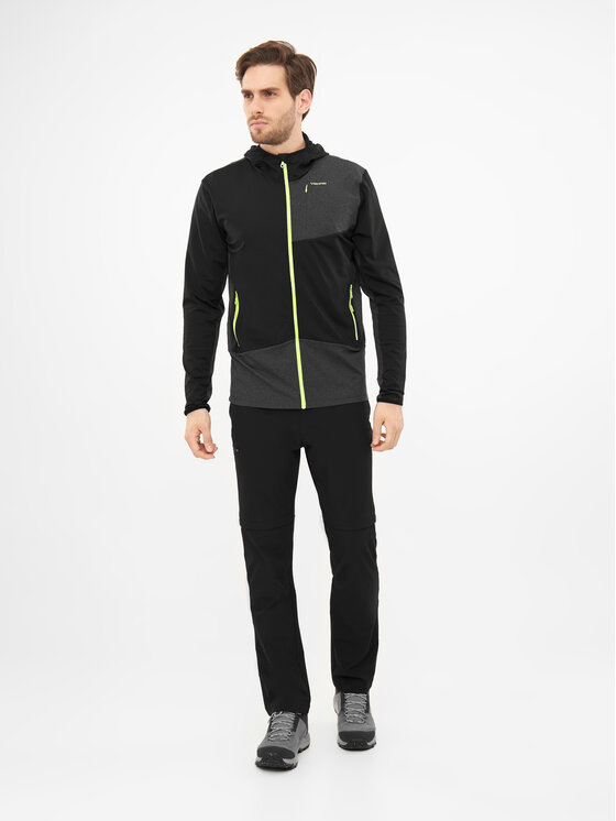 Viking Viking Bluza Tacoma Hoodie Man Czarny Regular Fit