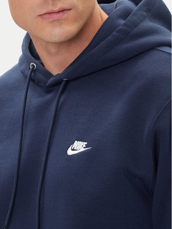 Nike Nike Bluza Club Ft FN3859 Granatowy Regular Fit