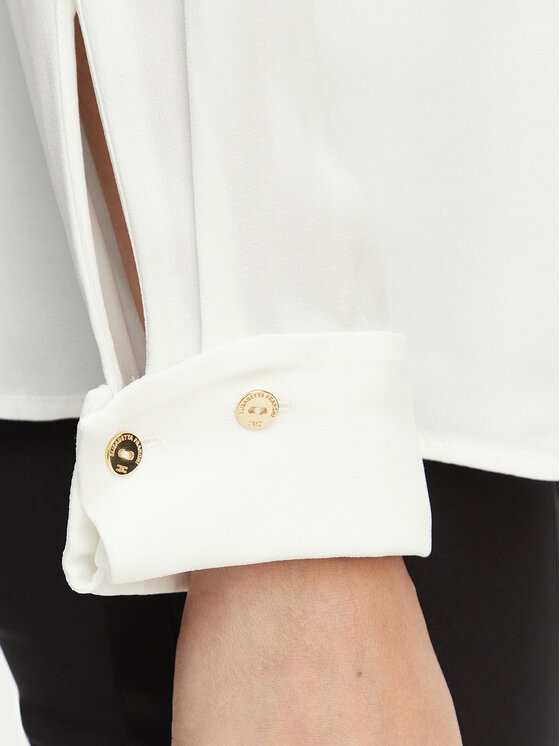 Elisabetta Franchi Elisabetta Franchi Bluzka CA-159-62E2-V400 Biały Regular Fit