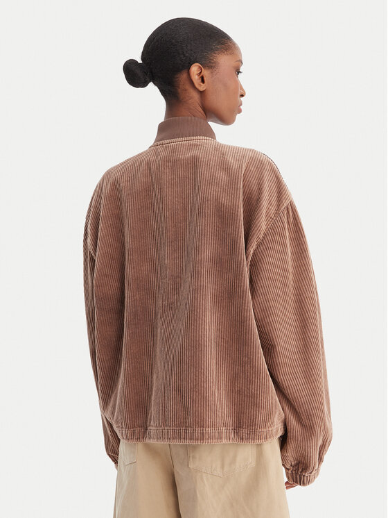 adidas adidas Džemperis ar kapuci Corduroy Sst KD8781 Brūns Oversize