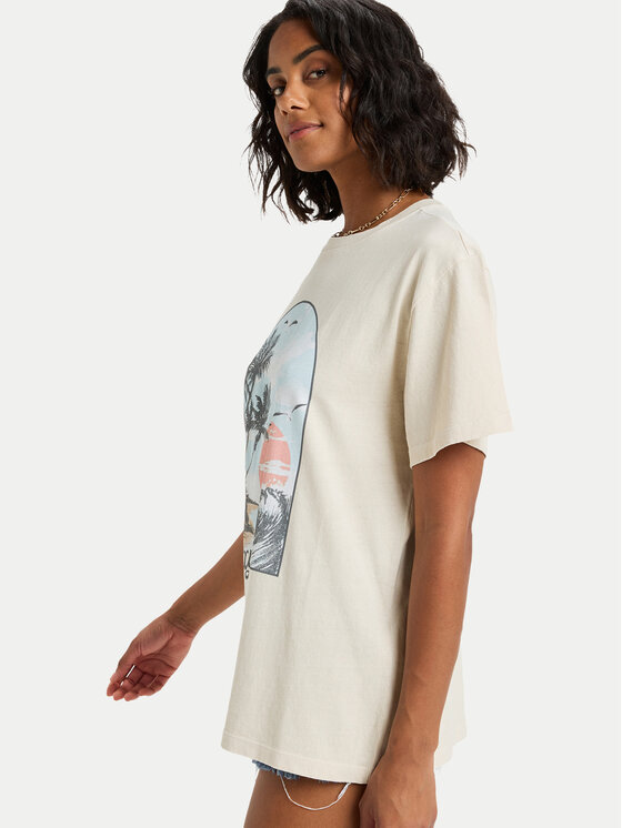 Roxy Roxy Футболка ERJZT06023 Бежевий Regular Fit