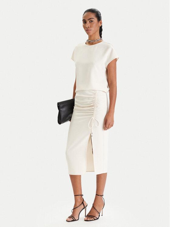 Patrizia Pepe Patrizia Pepe Majica 8C0848/A701-W409 Écru Regular Fit