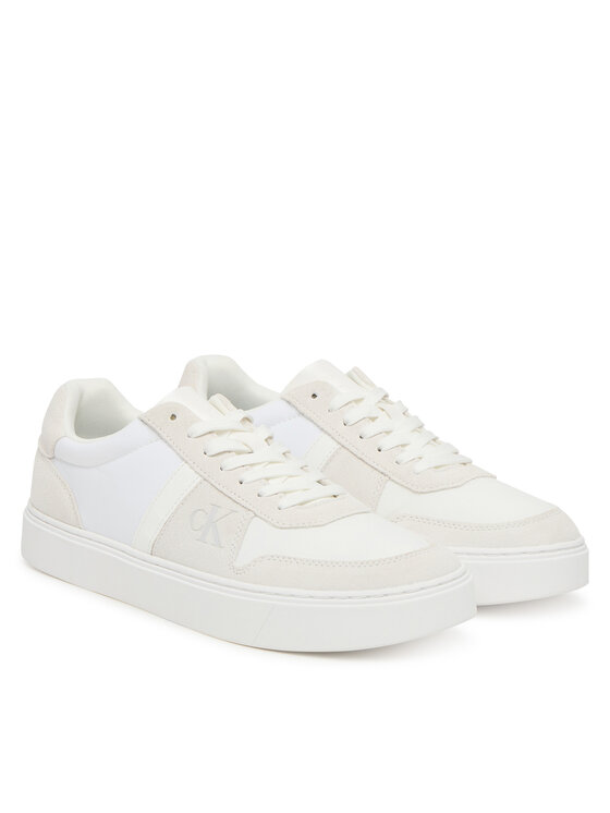 Calvin Klein Calvin Klein Sneakers Classic Cups Lace Mix Emb Tongue YM0YM01395 Alb