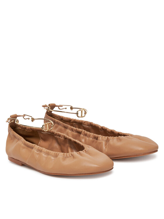 TWINSET TWINSET Балеринки 251TCP150 Кафяв