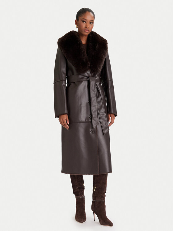 Marciano Guess Marciano Guess Cappotto in shearling 5BGL42 7387A Marrone Regular Fit