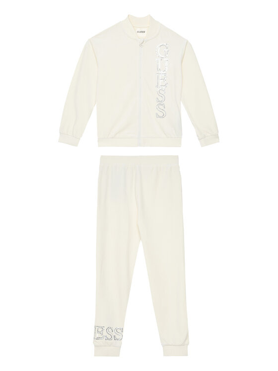 Guess Guess Tepláková souprava K4BG06 K0232 Bílá Regular Fit