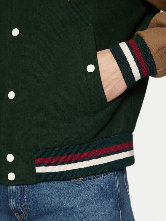 Gant Gant Μπόμπερ μπουφάν Varsity 7006483 Πράσινο Regular Fit
