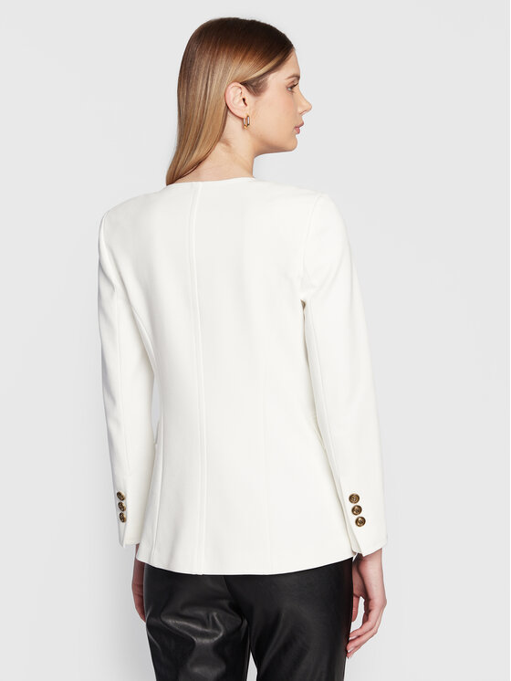 PINKO Pinko Marynarka Eugenia 1G1890 1739 Biały Regular Fit