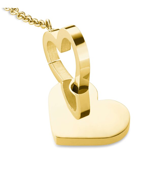 Rosefield Rosefield Kolczyki Double Heart Earrings Gold Złoty