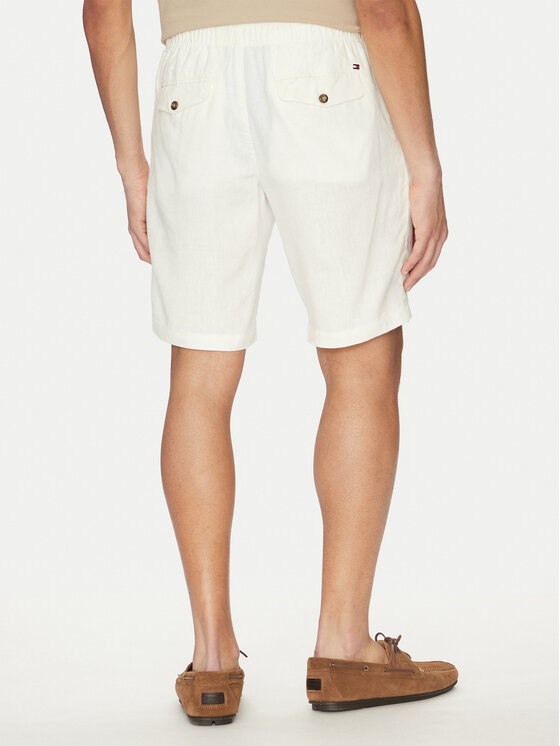 Tommy Hilfiger Tommy Hilfiger Pantaloncini di tessuto Harlem MW0MW37804 Écru Regular Fit