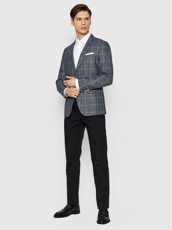 BOSS Boss Camicia H-Hank-Kent-C1-214 50469345 Bianco Slim Fit