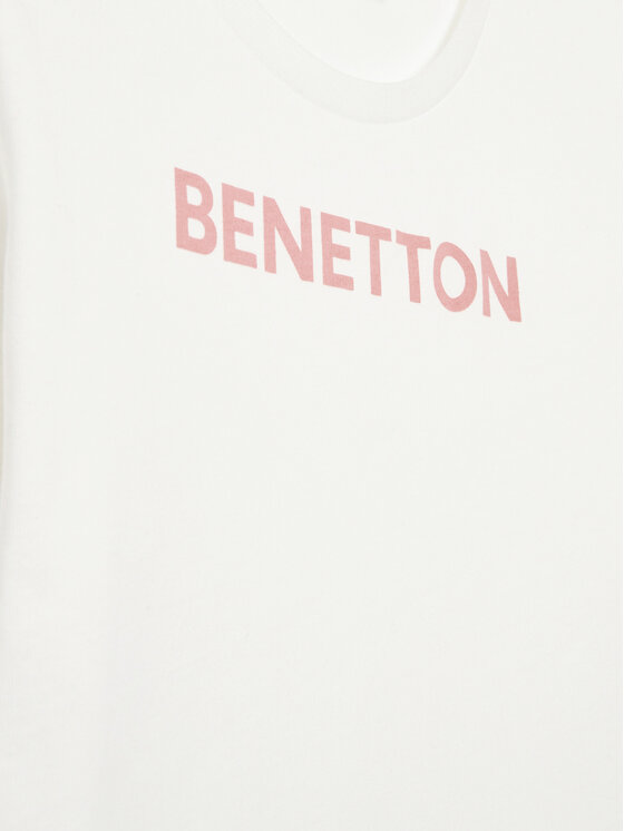 United Colors Of Benetton United Colors Of Benetton T-Shirt 3096C10D2 Λευκό Regular Fit
